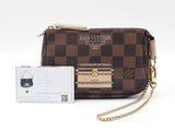 Louis Vuitton Trunks & Locks Mini Pochette In Damier Ebene Canvas Fw0626lcrdu