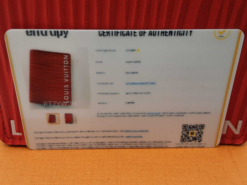 Louis Vuitton Pocket Organizer In Red Epi Xl Grained Leather Fw0725prxdu