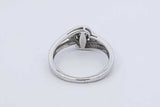 Diamond Ring In 10k White Gold 2.5 Grams Size 5.75 Eb0526lxzdu