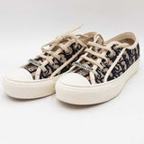 Christian Dior Walk'n Dior Blue Embroidered Cotton Size 35 Sneakers Sd0625lpzdu