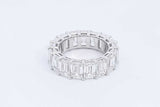 Lab Grown Diamond 11.22ctw Eternity Band In 18k White Gold 7.2g Eb0524wprxsa