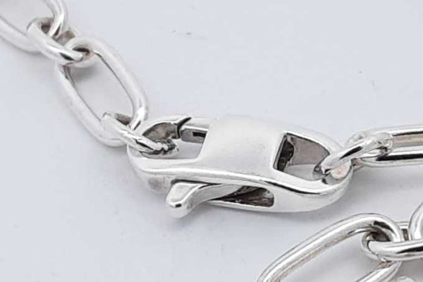 Tiffany & Co. 1837 Double Lock Sterling Silver Bracelet 7.1g 8