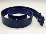 Louis Vuitton Initiates Blue Monogram Reversible Belt Size 85/34 Do1124oxzde