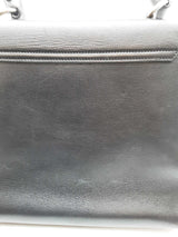 Salvatore Ferragamo Gancini Black Leather Flap Top Handle Bag Eb0922lrxde