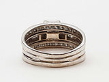 1.20 Cttw Diamonds 14k White Gold 8.3g Ring Size 9.5 Do0425pxzde