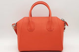 Givenchy Orange Sugar Goatskin Leather Antigona Top Handle Bag Eb0926rxzsa