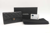 Chanel Classic Black Caviar Long Flap Wallet Sd0425wzxsa