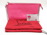 Christian Louboutin Loubila Pink Embossed Leather Clutch Bag Sd0726lzxde