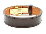 Louis Vuitton Brown Monogram Vernis Patent Leather Bracelet 6.25 In Do1025crde