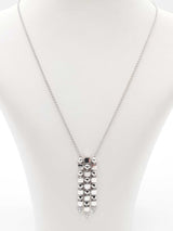 Bvlgari Lucèa Diamond & 18k White Gold Drop Necklace 22.7g 18 Inch Fw0326orzxdu