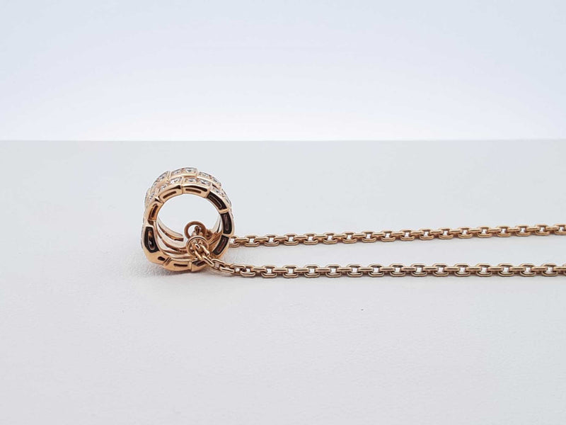 Bvlgari Serpenti Viper Necklace In 18k Gold 12.6 Grams 18 Inch Fw0825orrzdu