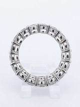 4.25 Cttw Lab-grown Diamond & 14k White Gold Ring 4.9 Grams Size 6 Fw0425orrdu