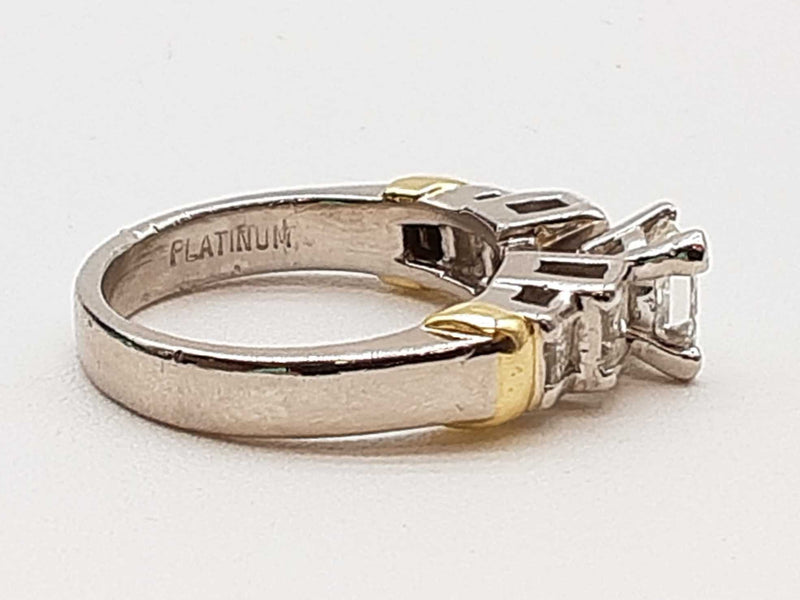 1.20 Cttw Diamonds 0.90 Platinum 10.2g Ring Size 6.25 Do0425lrxzde