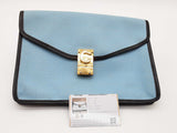 Celine Vintage C Classic Blue Envelope Clutch Bag Sd1225ozxde