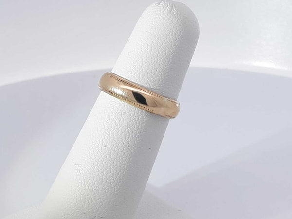 14k Yellow Gold 3.3 Grams Wedding Band Size 5 Aa0825lzxsa