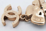 Chanel Faux Pearl Cc Crystal Embellished Flower Drop Earrings Eb0726oxzsa