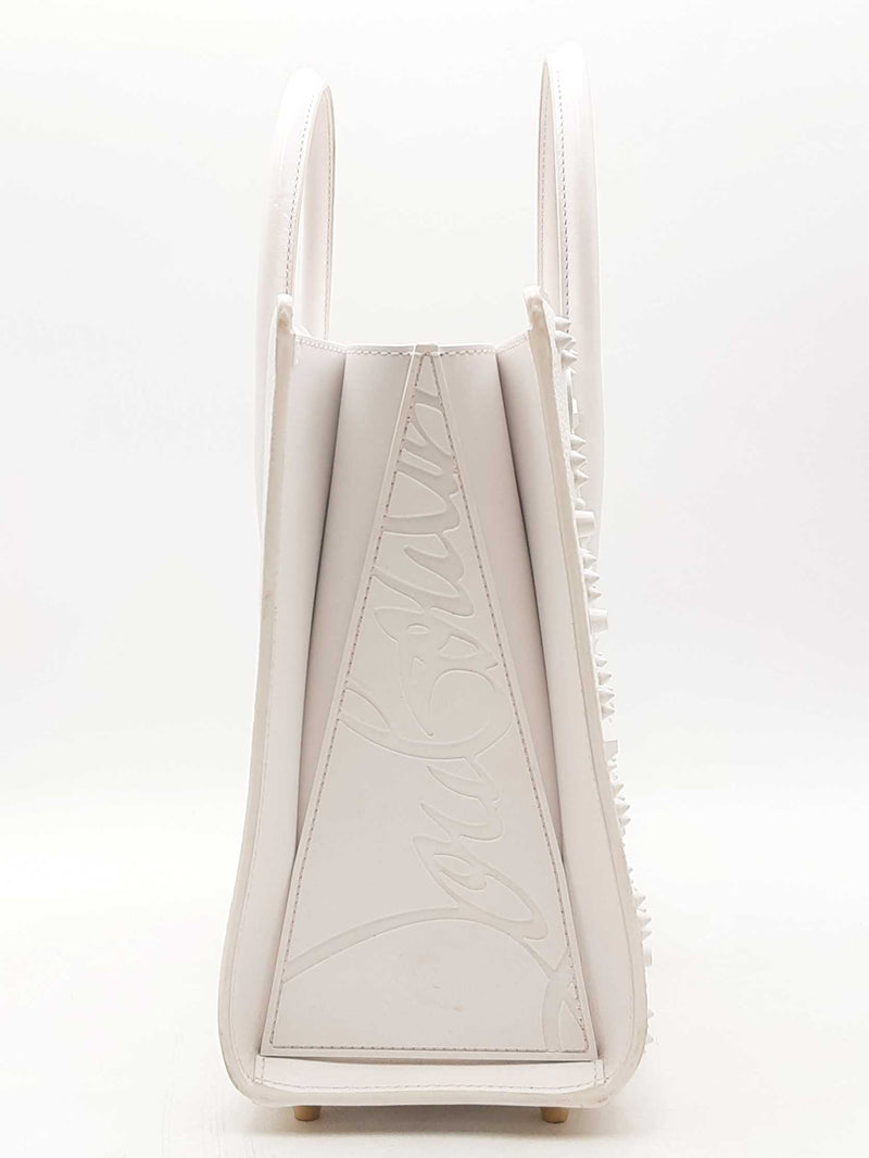 Christian Louboutin Paloma White Leather Tote Bag Eb1224rxzsa