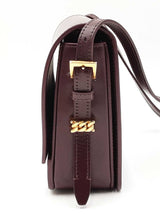 Burberry Small Grace Crossbody Bag In Oxblood Brown Leather Fw0326orzdu
