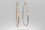18k Yellow Gold Heart Shaped Hoop Earrings 2.6 Grams Eb0926oxzsa