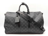 Louis Vuitton Keepall Bandoulière 45 In Monogram Eclipse Coated Canvas Fw0726erxdu