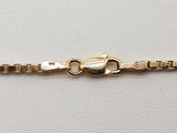 14k Yellow Gold 7.8g Box Chain Necklace 17 In Do0326psxde