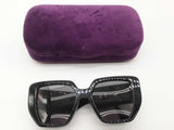 Gucci Gg0956s Large Geometric Black Frame Gray Lens Sunglasses Do0826lrxde