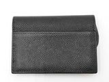 Christian Dior Saddle Bloom Card Holder In Black Grained Leather Fw0726lwrdu