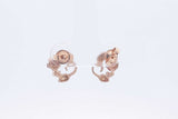 14k Yellow Gold Rose Stud Earrings 2.2 Grams Eb1124ixsa