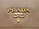 Prada Beige Saffiano Leather Continental Wallet Eb1124oxzdu