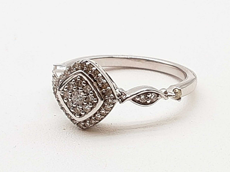 0.25 Cttw Lab Grown Diamonds 0.925 Silver 2.3g Ring Size 7 Do0325pxde
