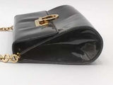 Salvatore Ferragamo Gancini Flap Clutch Black Aa0826orzsa