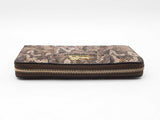 Coach Python-embossed Leather Wallet In Beige, Taupe, & Brown Fw1026lrdu