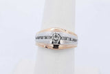 0.25cttw Diamond Ring In 14k Two Tone Gold 7.2 Grams Size 6.5 Eb0926ixzde