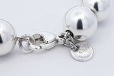 Tiffany & Co. Sterling Silver Hardwear Ball Bracelet 20.2 Grams 8 In Eb1225lxzdu