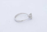 1.25ctw Diamond Ring In 14k White Gold 2.4 Grams Size 6 Eb1026orrxde
