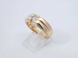 0.20 Ctw Diamond & 10k Yellow Gold Wedding Band 9.4 Grams Size 10.5 Fw1025osxdu