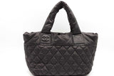 Chanel Coco Cocoon Quilted Black Nylon Puffer Tote Bag Eb0926rxzsa