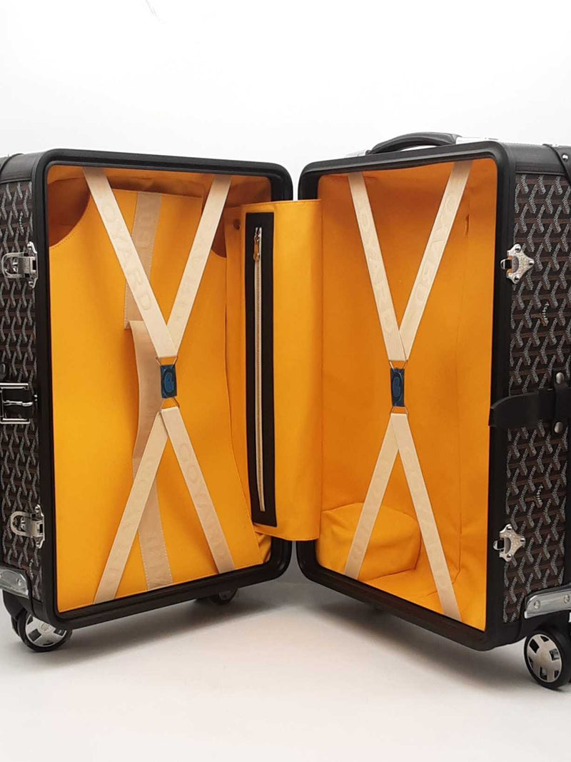 Goyard Bourget Pm Trolley Suitcase Black Aa0825erxzsa