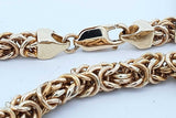 14k Yellow Gold Byzantine Chain Necklace 33.6 Grams 24.5 Inch Eb0926orxzde