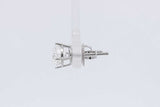 2.0cttw Lab Grown Diamond Stud Screwback Earrings 14k White Gold 1.1g Eb326wcrsa