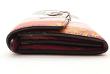 Salvatore Ferragamo Floral Exotic Gancini Color Block Wallet Lh1024orxde