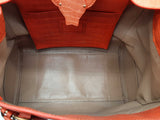 Ralph Lauren Soft Ricky Orange Alligator Leather Handbag Do0526oxzxde