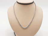 10.84 Cttw Diamond 14k White Gold 13.8 Grams Necklace 16 In Aa0625rzxzsa