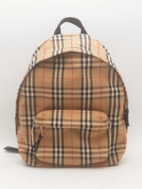 Burberry Vintage Check Nylon Backpack Beige Aa0125wxzsa