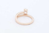 1.0cttw Lab Grown Diamond Ring In 14k Yellow Gold 3.7 Grams Size 7 Eb0726ixzde