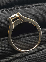 0.55 Cttw Diamond & 14k Yellow Gold Engagement Ring 4.3 Grams Size 7 Fw0226owrdu