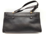 Christian Dior Black Leather Jeans Pocket Shoulder Tote Bag Do0525oxzde