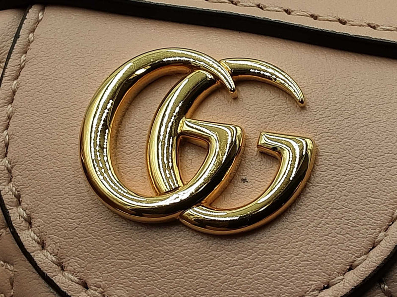 Gucci Mini Convertible Boston Bag In Pink Gg Matelassé Leather Fw1125ixzdu