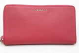 Givenchy Pink Leather Pandora Organizer Zip Around Wallet Eb1125loxdu