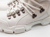 Gucci Flashtek White Fur Lined Sneakers Size It 38.5 Do1224loxde